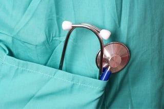 Close up photo of a doctor's medical equipment 