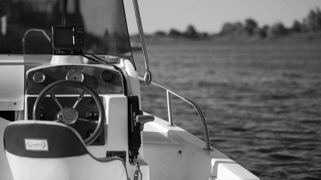 Photo of a boat out on the water
