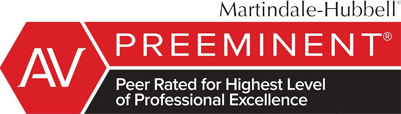Martindale-Hubbell - Preeminent Peer rated for highest level of professional excellence.