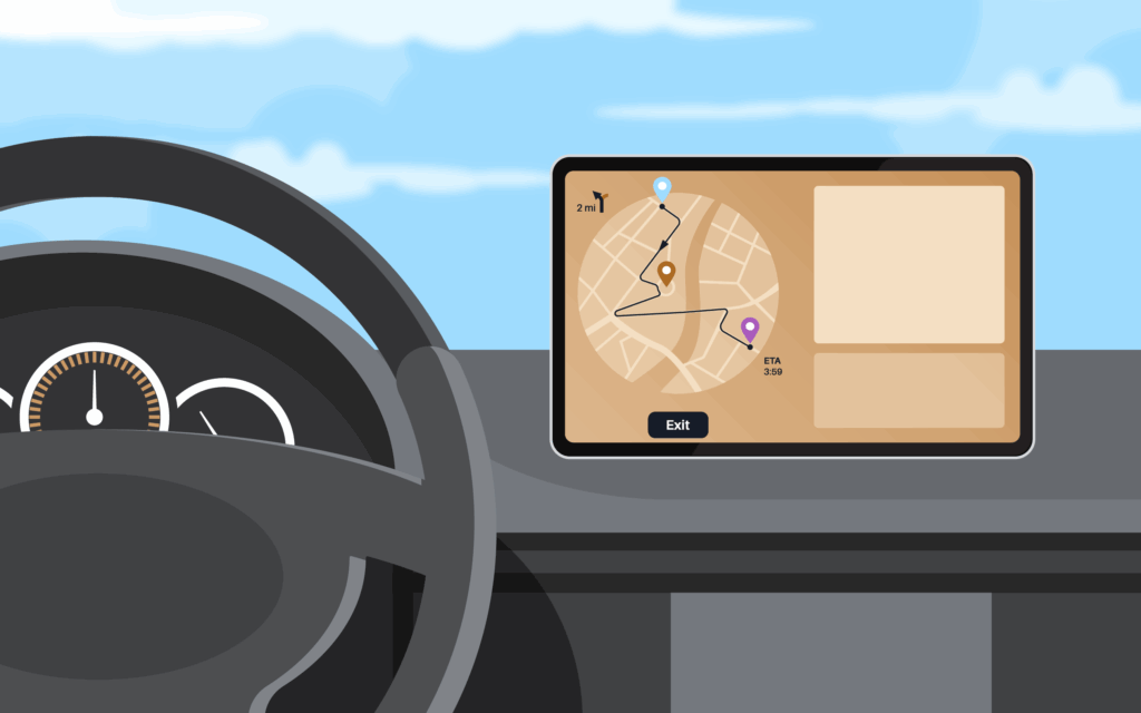 A header image for a blog about a study that found which states’ residents rely on their GPS the most